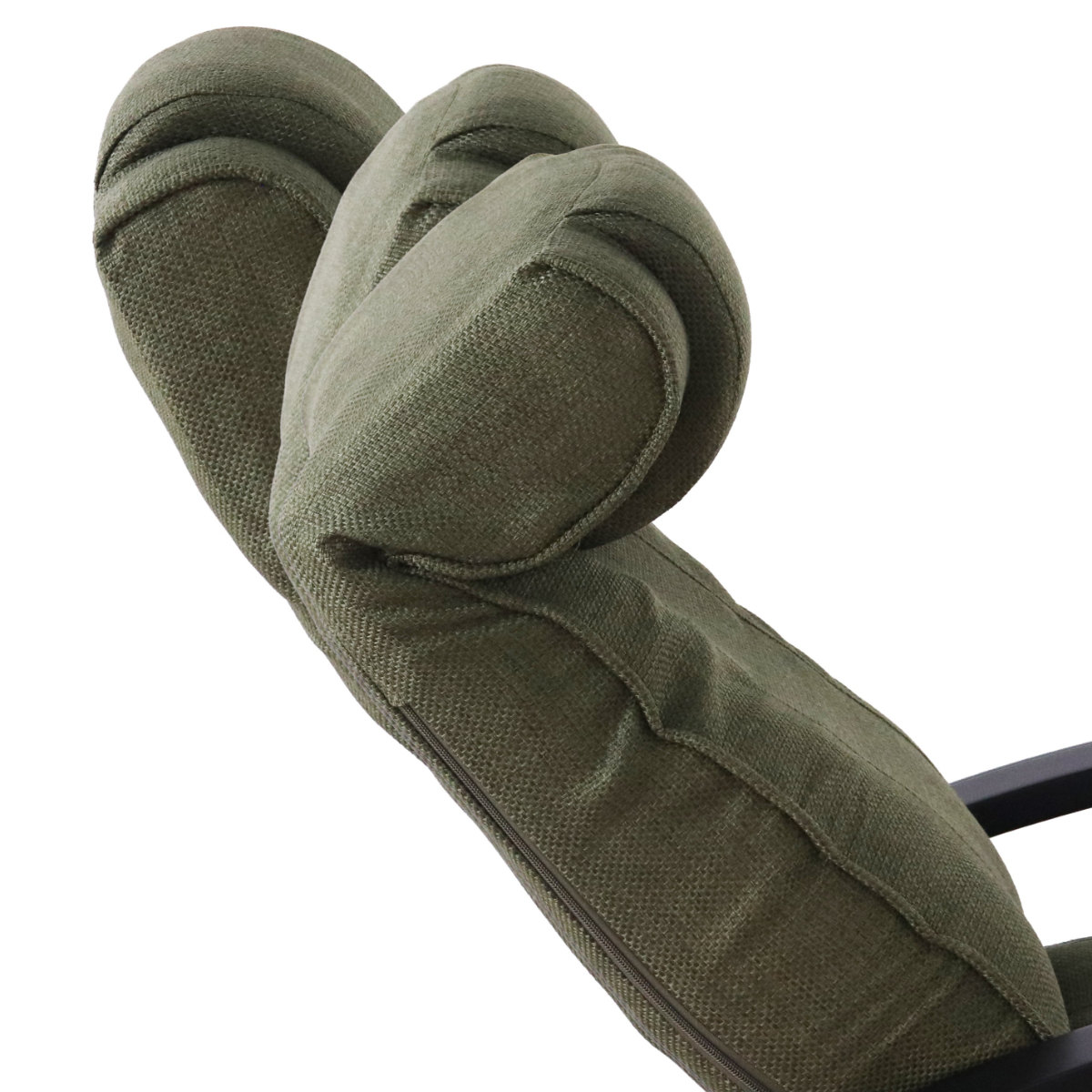 高座椅子 回転式 昇降式 ハイバック リクライニングチェア ポケットコイル ( 座椅子 回転 リクライニング 7段階 肘付き フットレスト ヘッドレスト 角度調節 高さ調整 1人掛け チェア 椅子 リラックス ファブリック ) 【グリーン】 グリーン