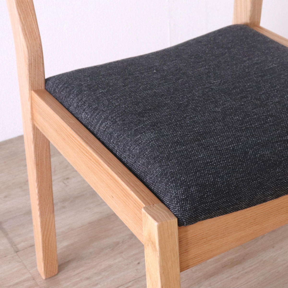 ダイニングチェア 同色2脚セット 座面高44cm デュエ2 ( オーク レッドオーク 無垢材 天然木 ナチュラル ブラウン ファブリック 布張り 木目 北欧 モダン シンプル ) 【ブラウン】 ブラウン