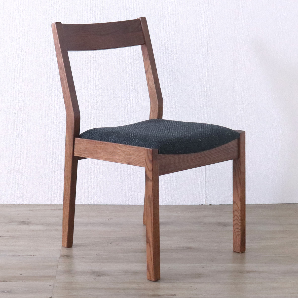 ダイニングチェア 同色2脚セット 座面高44cm デュエ2 ( オーク レッドオーク 無垢材 天然木 ナチュラル ブラウン ファブリック 布張り 木目 北欧 モダン シンプル ) 【ブラウン】 ブラウン