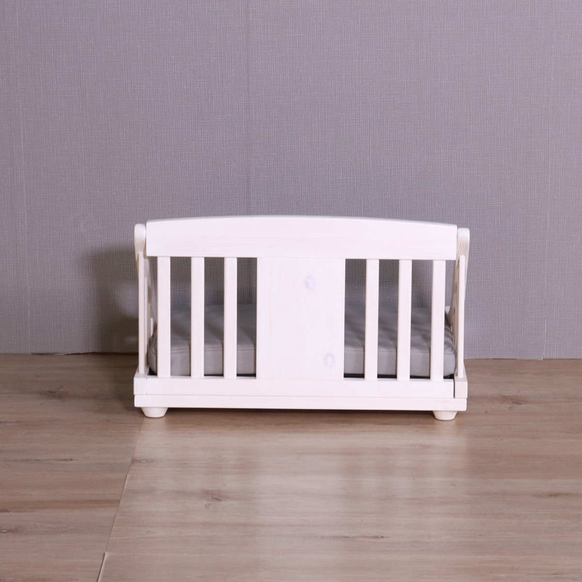 ペットベッド giocoso S 組立式 ( 犬用ベッド 猫用ベッド ペット用ベッド 木製 天然木 すのこベッド クッション付き 簡単組み立て すのこ 通気性 洗えるカバー ペット家具 ) 【ライトブラウン】 ライトブラウン