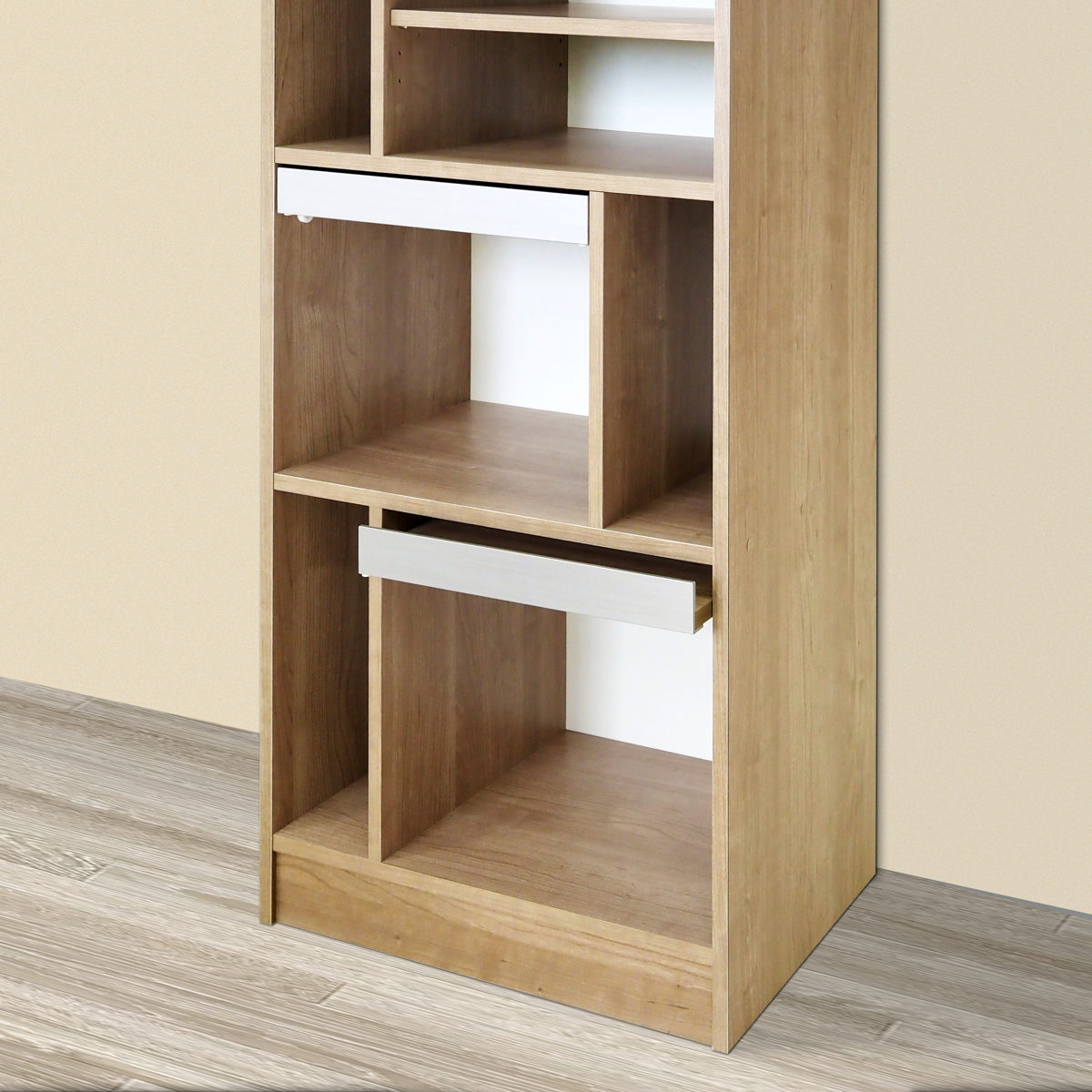 ディスプレイラック 幅88cm フラップ扉 ツートンカラー 日本製 ( ALE エール コレクションラック 棚 ラック 窓下 ディスプレイ 飾り棚 本棚 シンプル 低ホルムアルデヒド ) 【スモーキーブラウン】 スモーキーブラウン