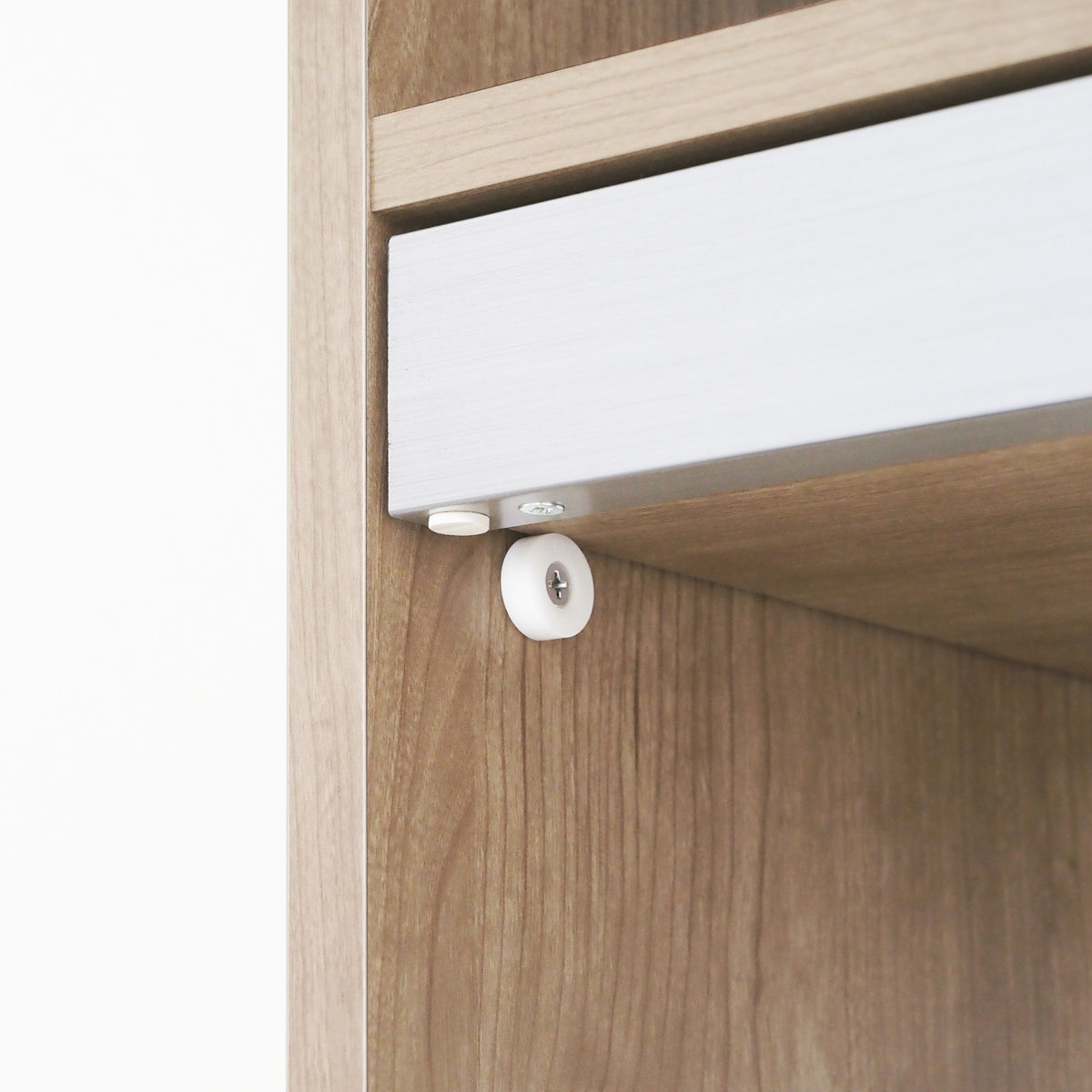 ディスプレイラック 幅60cm フラップ扉 ツートンカラー 日本製 ( ALE エール コレクションラック 棚 ラック 可動棚 ディスプレイ 飾り棚 本棚 シンプル 低ホルムアルデヒド ) 【ホワイトウッド】 ホワイトウッド