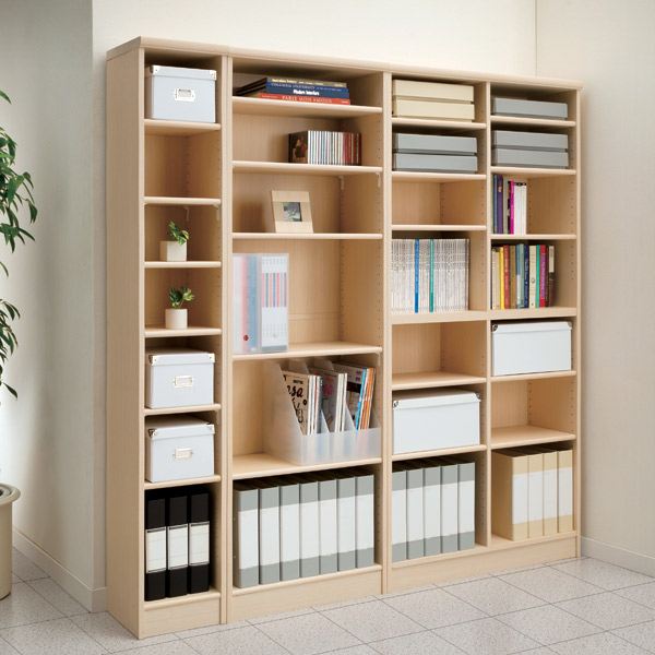 本棚 ブックシェルフ エースラック カラーラック 約幅29cm 高さ60cm ( オープンラック フリーラック ラック 収納棚 棚 カラーボックス 木製 書棚 大容量 シェルフ シンプル 収納ラック 多目的ラック ) 【ホワイト】 ホワイト