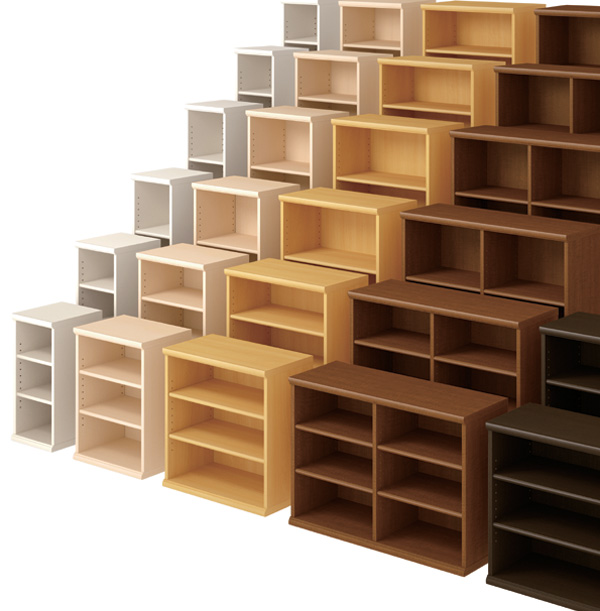 本棚 ブックシェルフ エースラック カラーラック 約幅29cm 高さ60cm ( オープンラック フリーラック ラック 収納棚 棚 カラーボックス 木製 書棚 大容量 シェルフ シンプル 収納ラック 多目的ラック ) 【ホワイト】 ホワイト