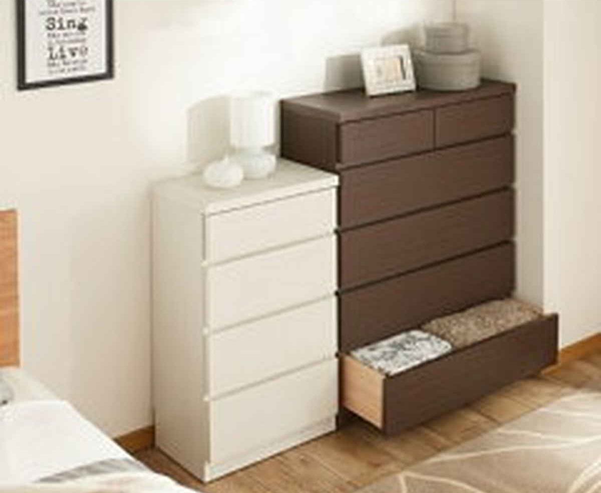 チェスト 幅60cm 4段 スリム 日本製 完成品 ( 4段チェスト たんす タンス リビングチェスト 収納 引き出し スリム 奥行30cm 薄型 木製チェスト 木製 木目 シンプル 北欧 幅60 60cm ) 【ブラック】 ブラック