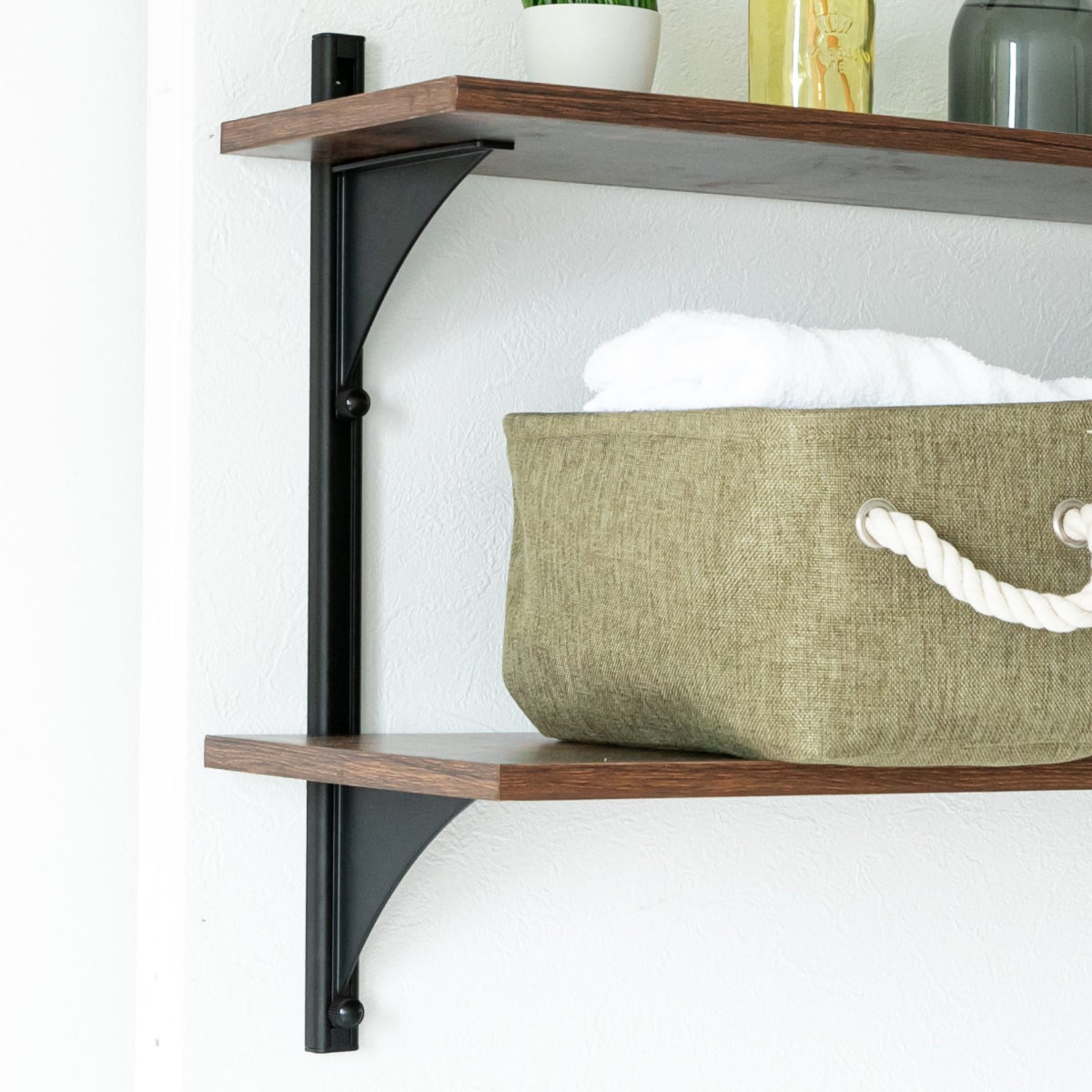 ランドリーラック DIYシェルフ 洗濯機収納 DIY 壁付け （ ランドリー 収納 洗濯機上 ラック シェルフ 壁面収納 洗濯機上ラック オープンラック 石膏ボード 高さ 調節 無段階 ）