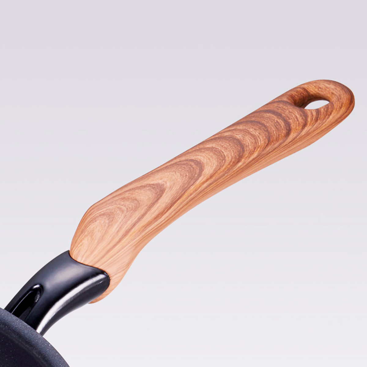 いため鍋 32cm IH対応 和楽亭 絢 日本製 深型フライパン ( ガス火対応 オール熱源対応 炒め鍋 ふっ素加工 フッ素加工 軽い 32センチ 深い 国産 フッ素コーティング アルミ製 軽量 熱伝導 木目調ハンドル )