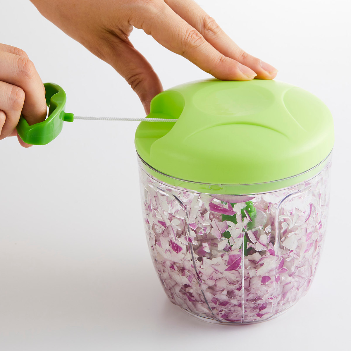 フードチョッパー L みじん切り器 みじん切りチョッパー ( 手動チョッパー フードカッター みじん切り ハンディチョッパー 野菜カッター ベジタブルチョッパー 手動 引っ張る キッチン用品 下ごしらえ )