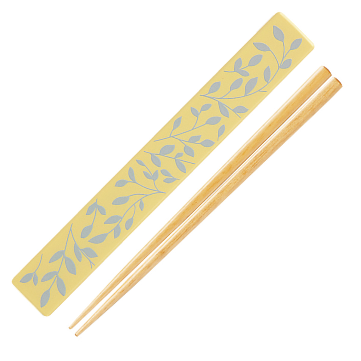 箸&箸箱セット フレモ 木箸 18cm ( 箸 箸箱 お弁当 カトラリー 女の子 カトラリーセット 弁当 箸ケース カトラリーケース はし 日本製 パステルカラー レディース ) 【ピンク】 ピンク