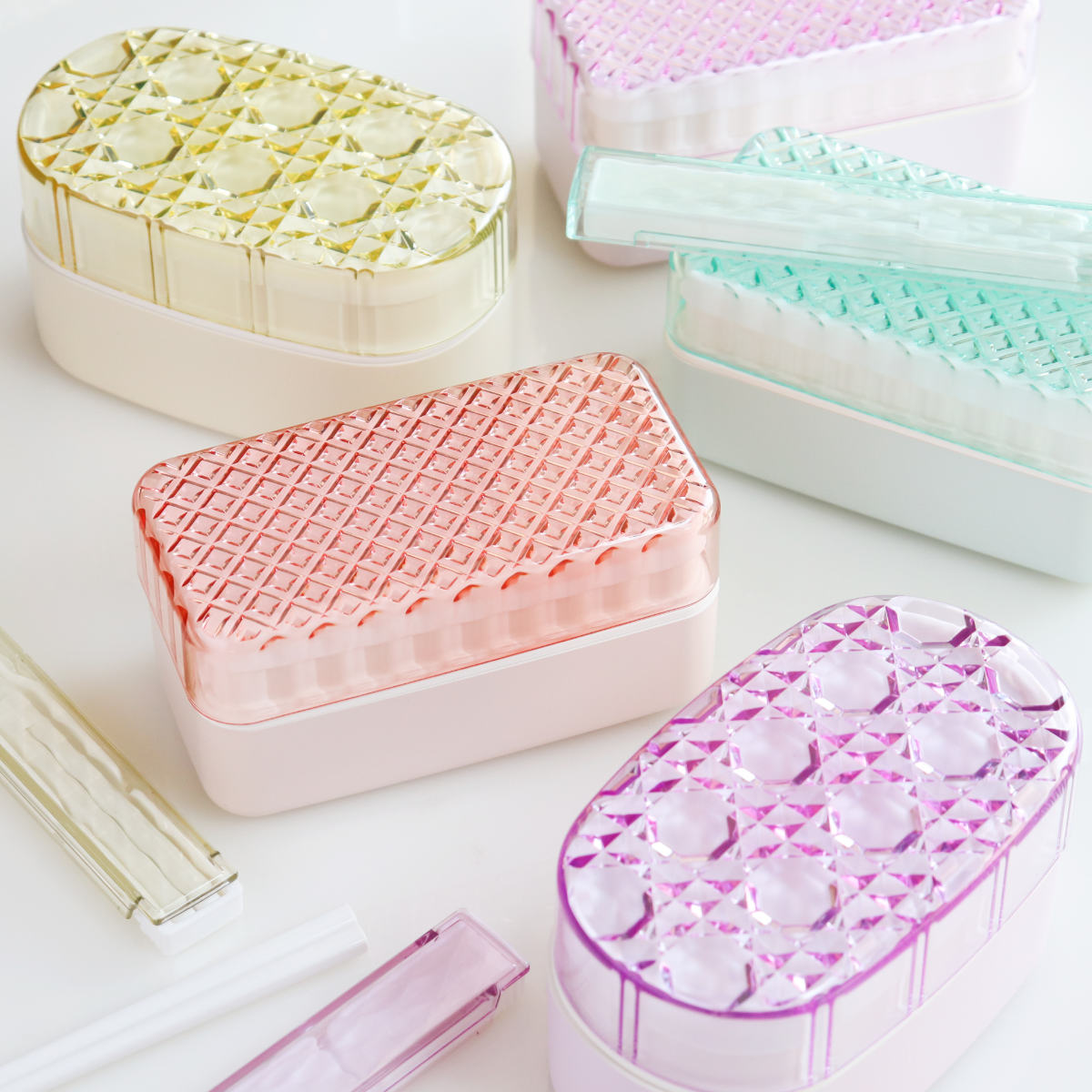 ジュエリアント 箸・箸箱セット TAKENAKA ( 18cm 箸 箸&箸箱セット 箸箱セット お箸 おしゃれ 日本製 はし 弁当 お弁当 スライド式 折れ曲げ式 持ち運び お弁当用 携帯用 ) 【パープル】 パープル