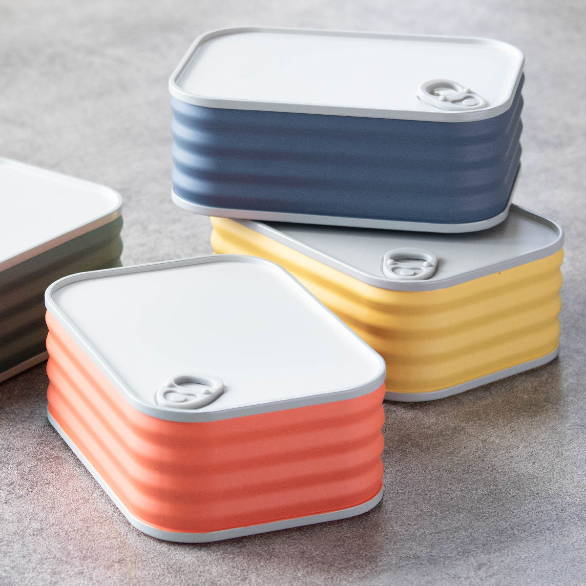 弁当箱 600ml イートカン ランチボックス TAKENAKA ( お弁当箱 食洗機対応 レンジ対応 1段 日本製 缶詰 食洗機OK レンジOK お弁当 おしゃれ 缶 デザイン かわいい ) 【ネイビー】 ネイビー