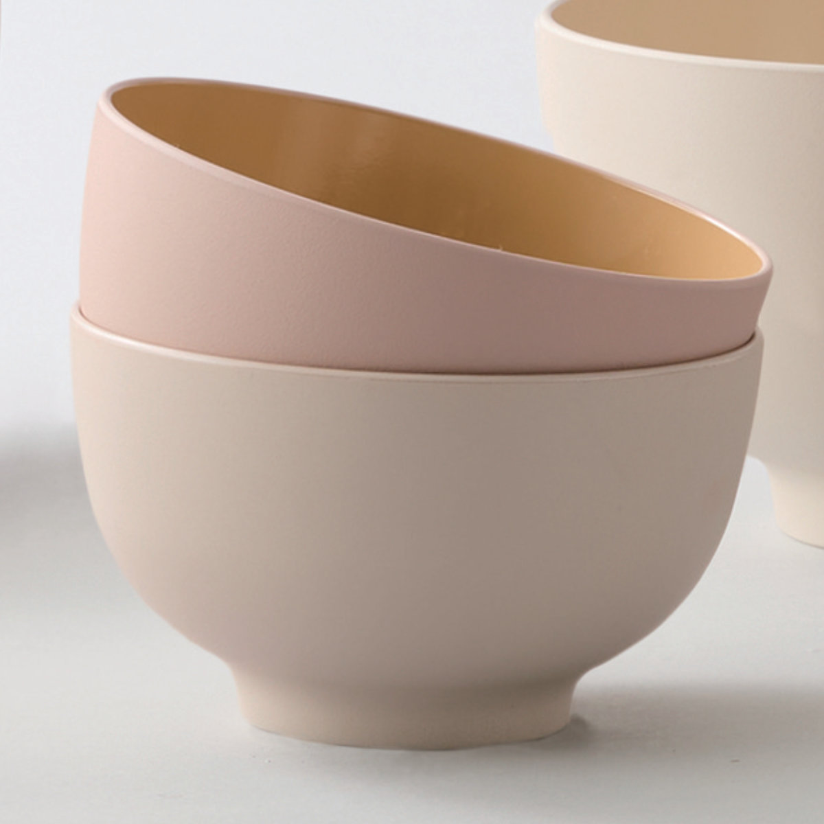 茶碗 OWAN 丸大 乾漆 ( 13.7cm 750ml 電子レンジ対応 食洗機対応 樹脂 プラスチック 日本製 汁椀 おわん お椀 お茶碗 茶わん シンプル モダン おしゃれ 北欧風 和モダン カフェ風 ) 【ホワイト】 ホワイト