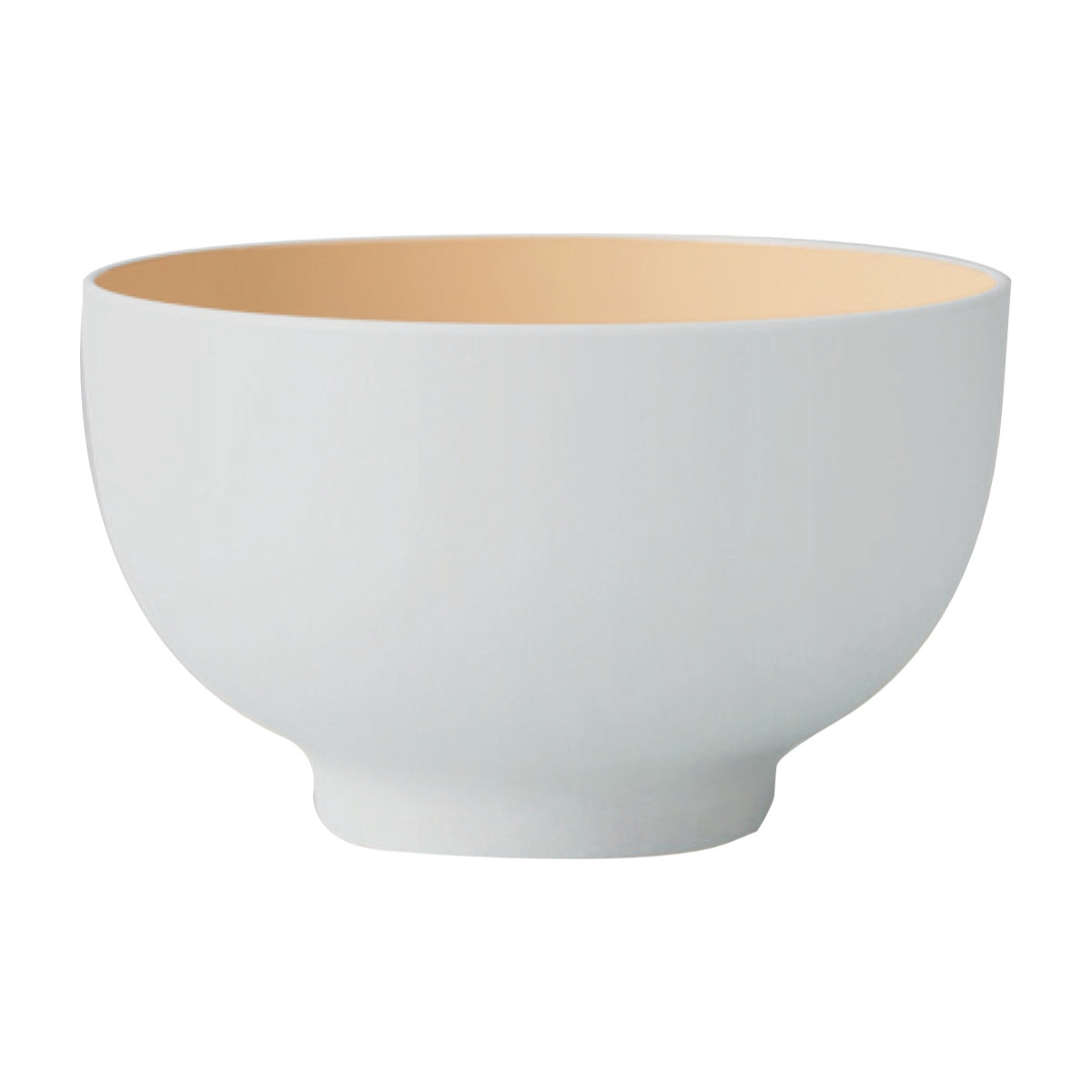 茶碗 OWAN 丸大 乾漆 ( 13.7cm 750ml 電子レンジ対応 食洗機対応 樹脂 プラスチック 日本製 汁椀 おわん お椀 お茶碗 茶わん シンプル モダン おしゃれ 北欧風 和モダン カフェ風 ) 【ホワイト】 ホワイト