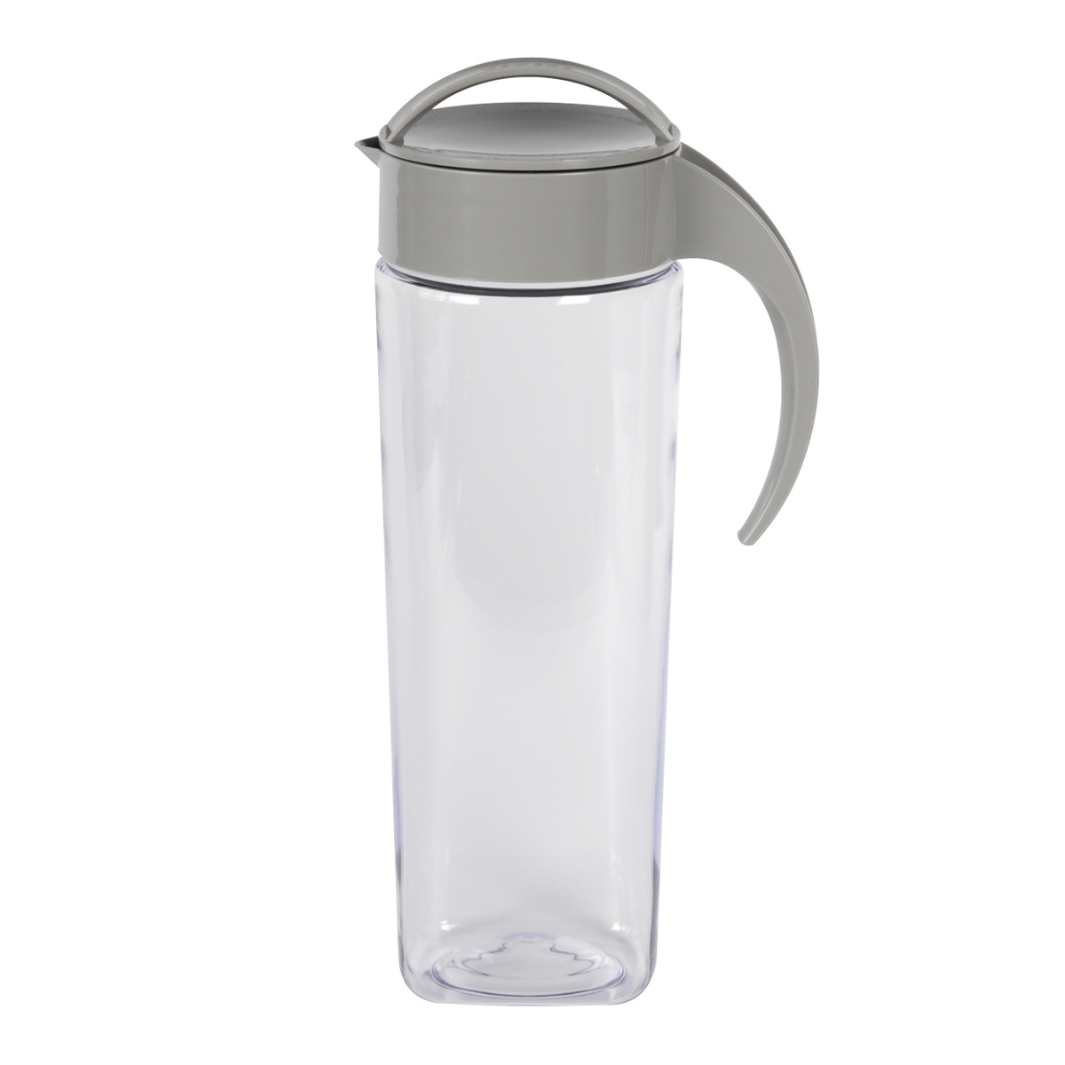 ピッチャー 1.9L スリムジャグ ( 麦茶ポット 冷水筒 冷水ポット 耐熱 横置き 大容量 洗いやすい 冷蔵庫 ポケット 日本製 広口 持ちやすい おしゃれ 倒して 寝かせて 置ける 冷茶ポット ) 【ベージュ】 ベージュ