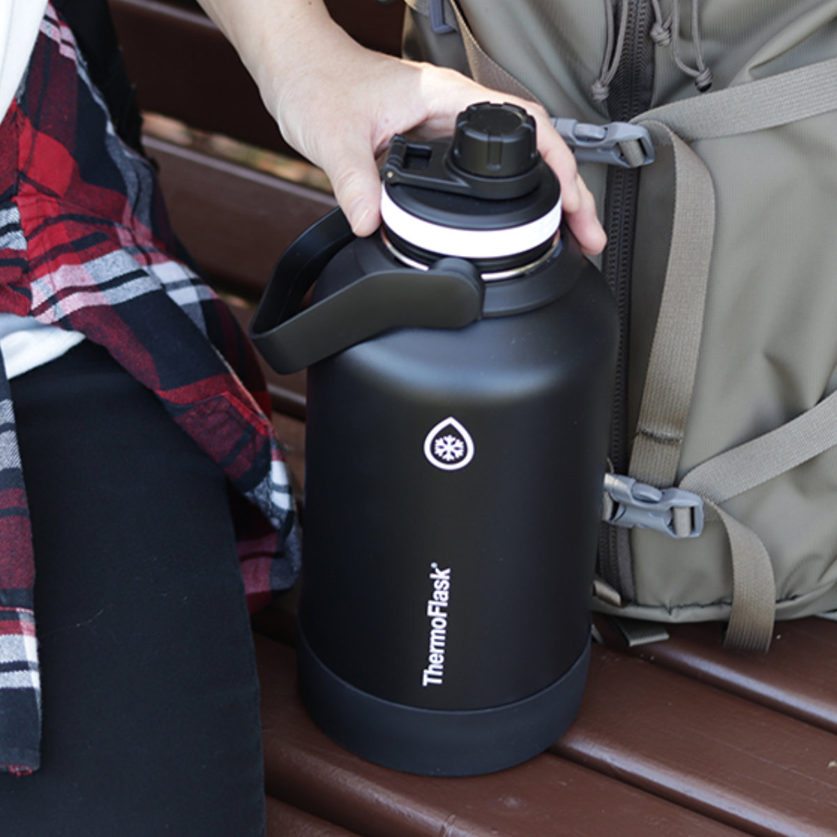 水筒 1.9L サーモフラスクA 真空断熱 ステンレスボトル ( TAKEYA タケヤ 保冷 直飲み ダイレクトボトル スポーツ飲料対応 大容量 スポーツドリンク対応 直のみ 保冷専用 マイボトル ボトル すいとう スポーツ おしゃれ )