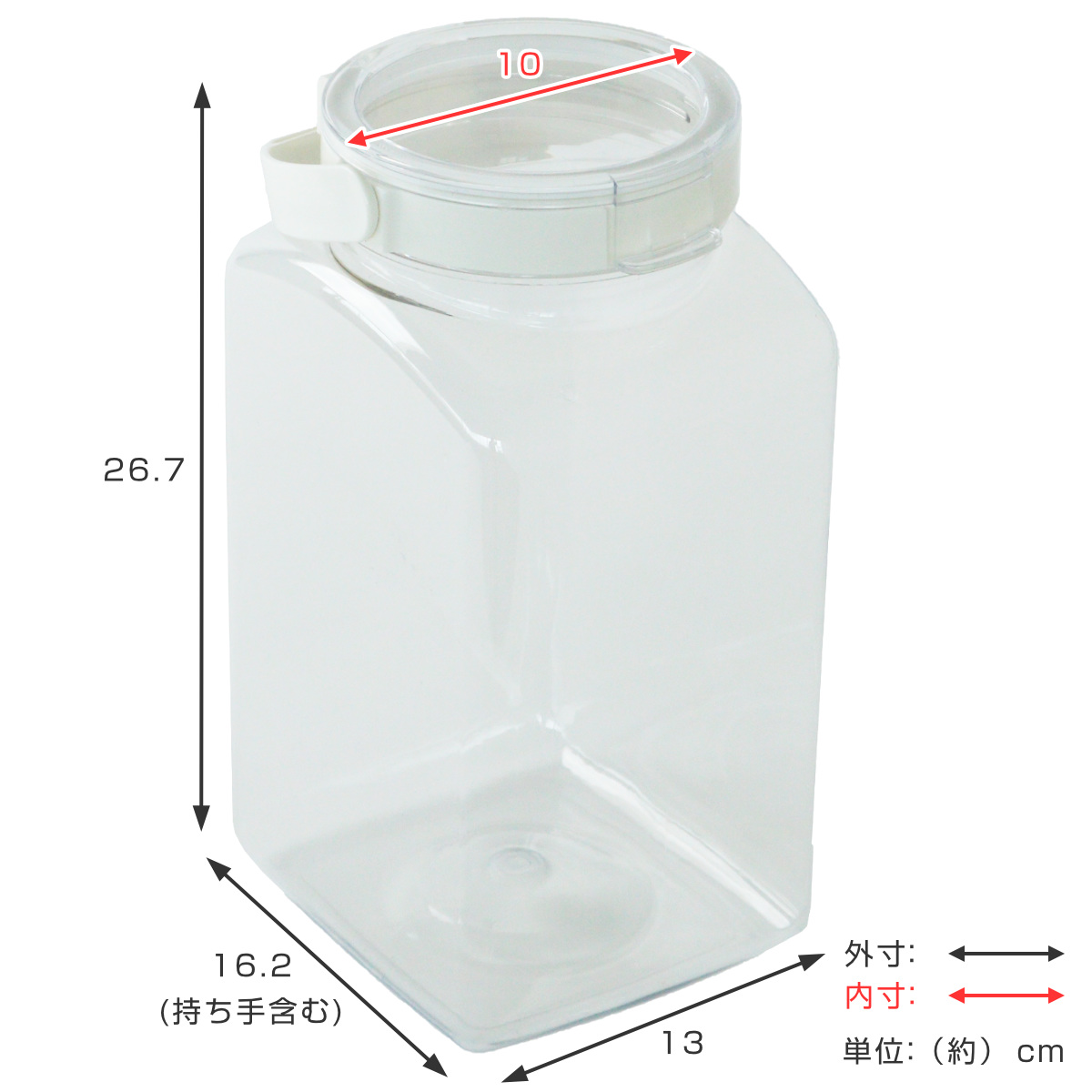 保存容器 4.0L フレッシュロック 角型 お得な同色6個セット 選べるカラー 白 緑 持ち手付き ( キッチン収納 キャニスター ストッカー 密閉 透明 日本製 調味料入れ プラスチック ワンタッチ 高気密 引き出し収納 中が見える 大容量 ) 【グリーン】 グリーン