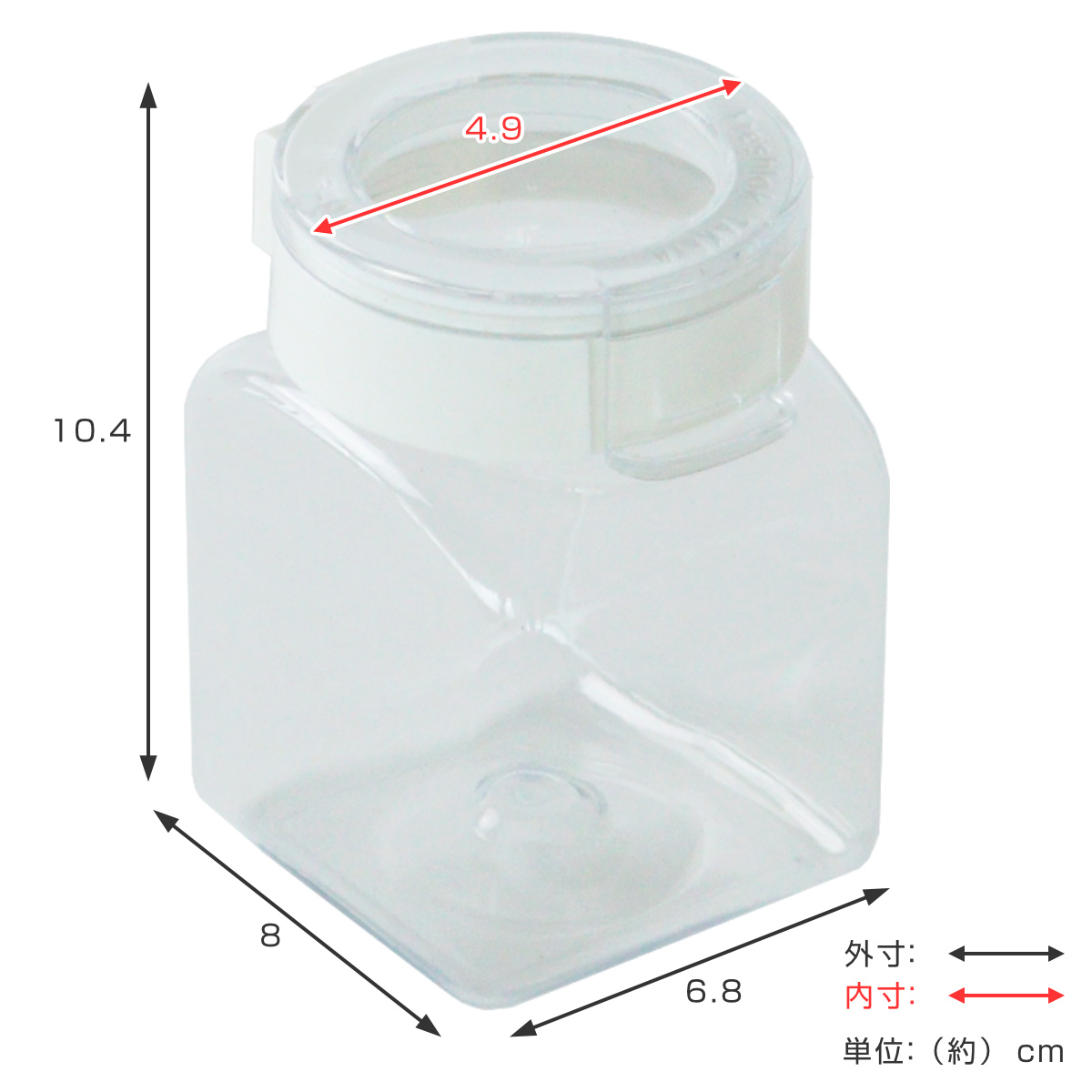 保存容器 300ml フレッシュロック 角型 選べるカラー 白 緑 茶 ( キッチン収納 キャニスター 調味料入れ ストッカー 密閉 透明 プラスチック 日本製 ワンタッチ 高気密 引き出し収納 冷蔵庫収納 中が見える 軽量 おしゃれ FRESHLOK ) 【チャコールブラウン】 チャコールブラウン