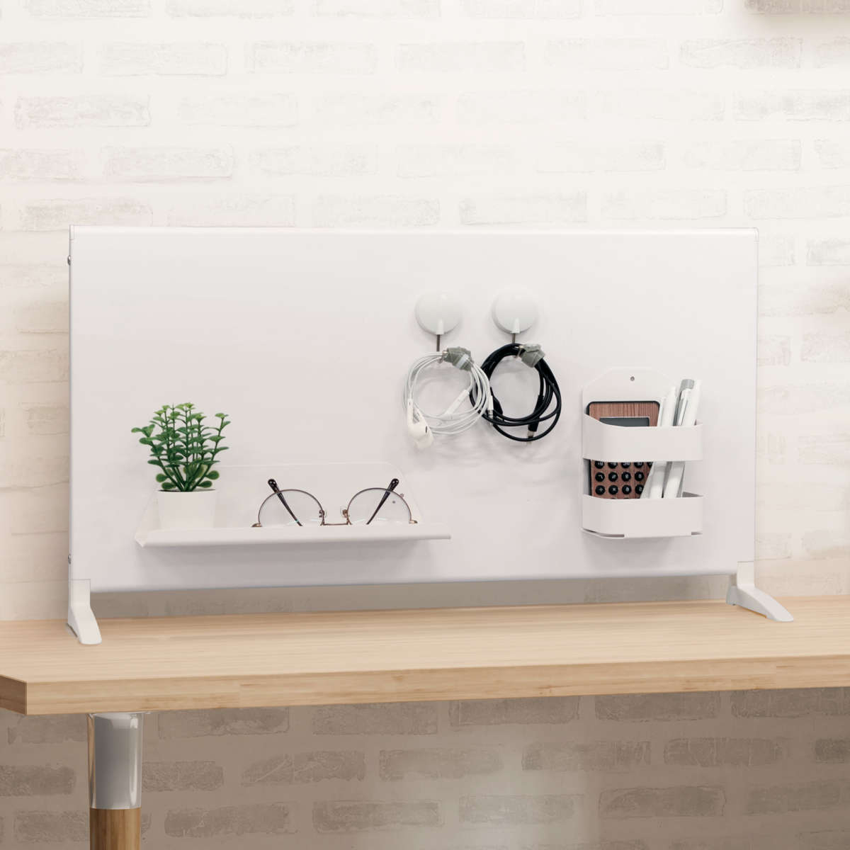 マグネットボード スタンド プラス ハイタイプ 幅60cm トレイ 小物ホルダー ( マグネット ラック キッチン 収納 整理 整頓 卓上 置き型 マグネット収納 キッチン収納 棚 トレー シンク コンロ 周り スチールボード 3点セット )