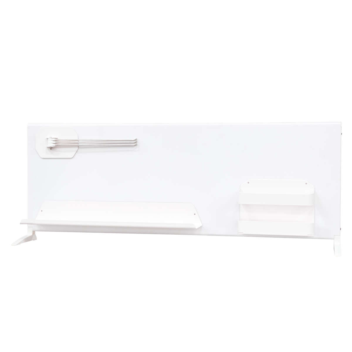 マグネットボード スタンド プラス ハイタイプ 幅90cm トレイ ホルダー ふきん掛け ( マグネット ラック キッチン 収納 整理 整頓 卓上 置き型 マグネット収納 キッチン収納 トレー シンク コンロ 周り スチールボード 4点セット )