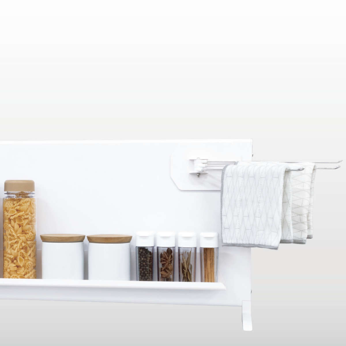 マグネットボード スタンド プラス ハイタイプ 幅90cm トレイ ホルダー ふきん掛け ( マグネット ラック キッチン 収納 整理 整頓 卓上 置き型 マグネット収納 キッチン収納 トレー シンク コンロ 周り スチールボード 4点セット )