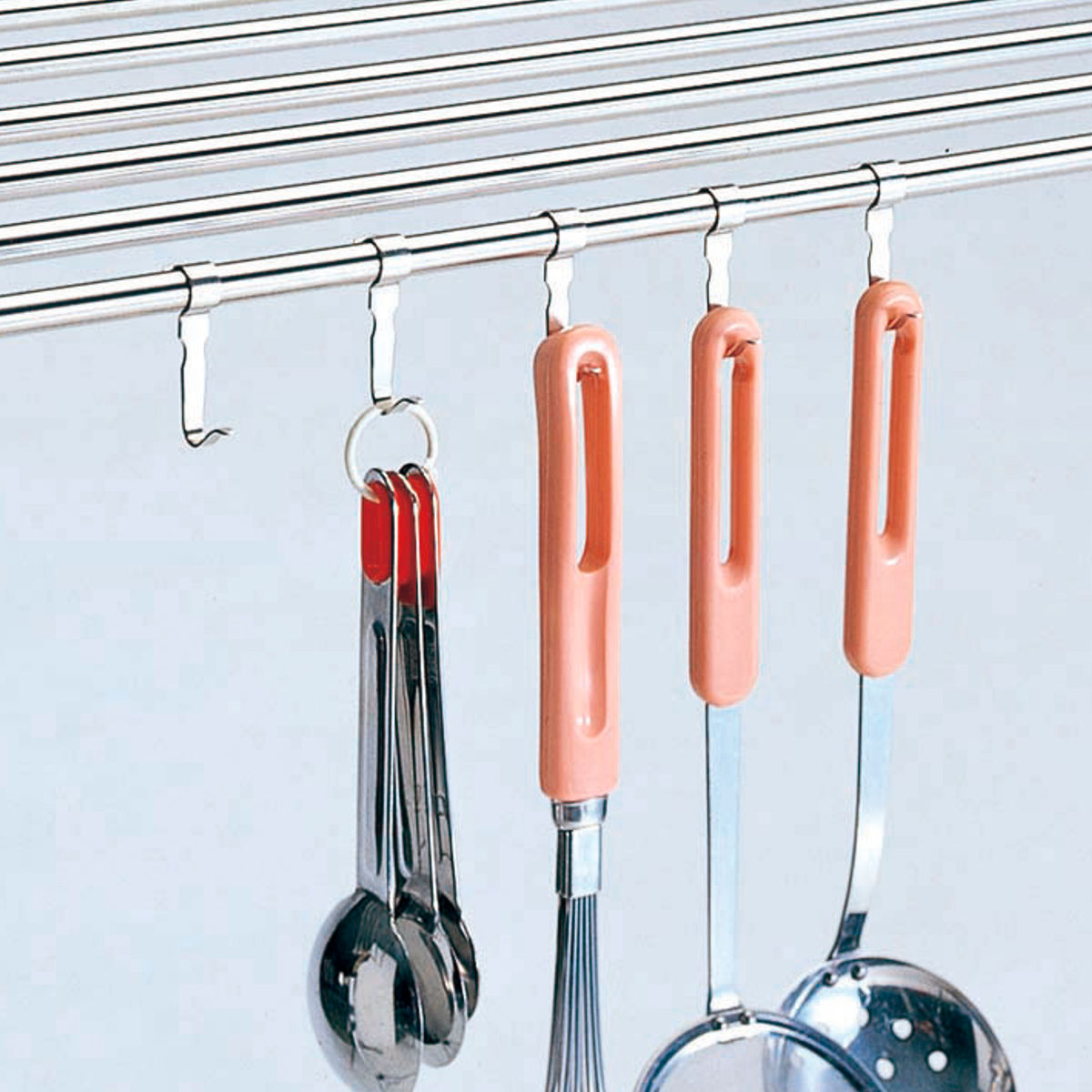 キッチン収納 棚用 フック ( パイプ棚用フック 専用フック 水切りパイプ ステンレス 日本製 5個入り 吊戸棚下収納 水切り棚 キッチン 小物収納 収納フック キッチンツール 掃除道具 )