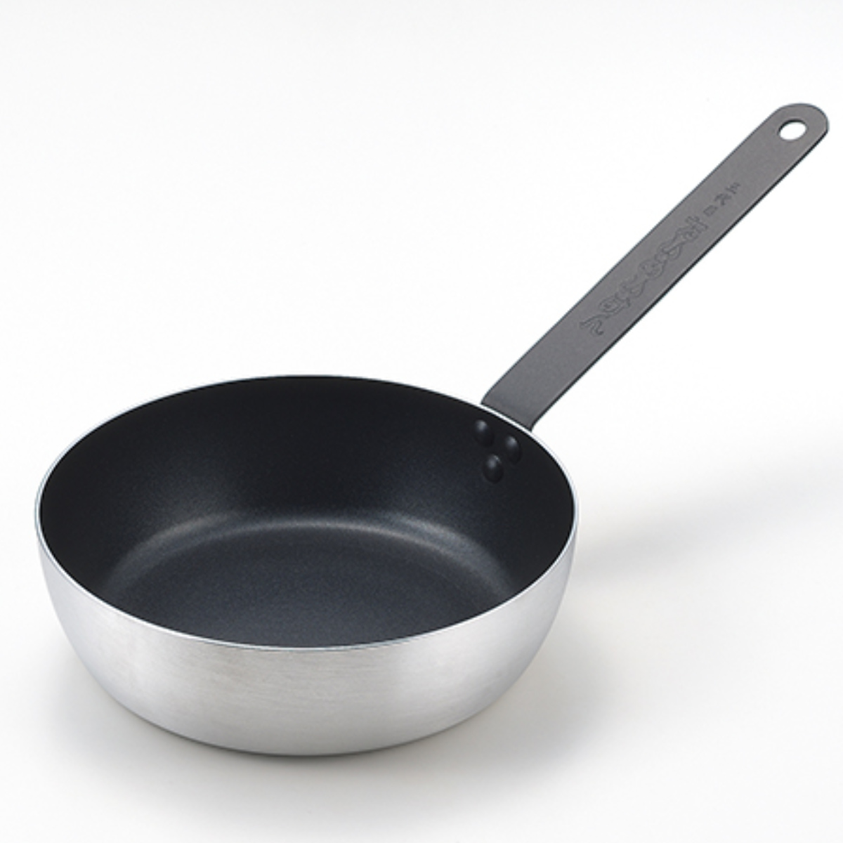 フライパン 22cm 深型 IH対応 たいめいけん 煮込みハンバーグパン ( ガス火対応 ふっ素加工 軽い 炒め鍋 アルミフライパン いため鍋 片手鍋 22センチ フッ素加工 フッ素コーティング アルミ製 軽量 )