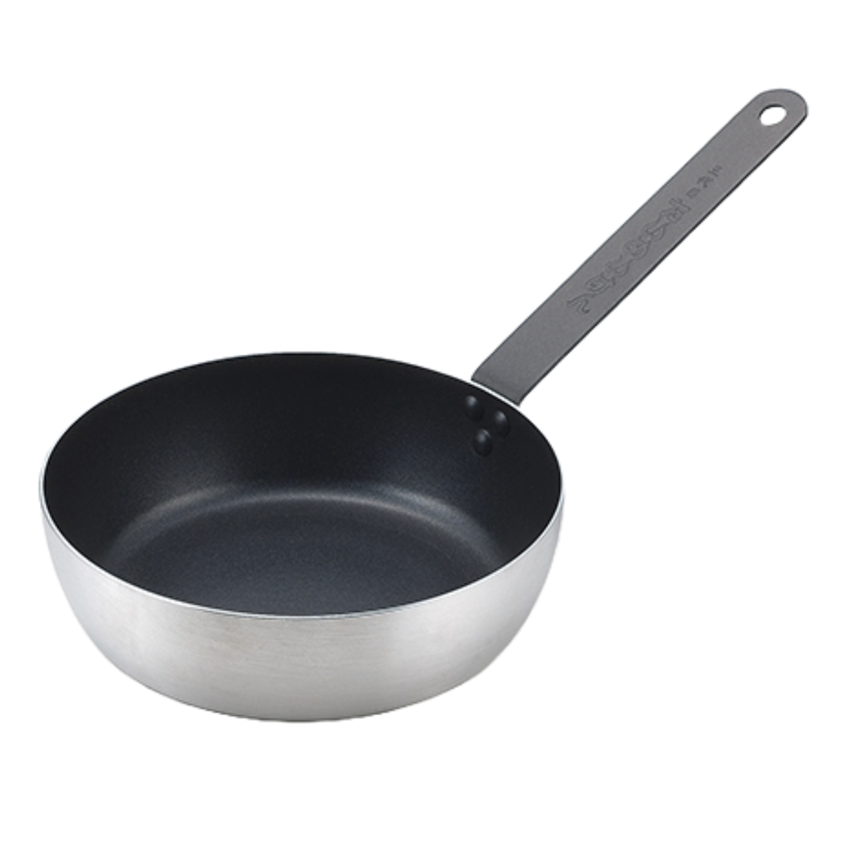 フライパン 22cm 深型 IH対応 たいめいけん 煮込みハンバーグパン ( ガス火対応 ふっ素加工 軽い 炒め鍋 アルミフライパン いため鍋 片手鍋 22センチ フッ素加工 フッ素コーティング アルミ製 軽量 )