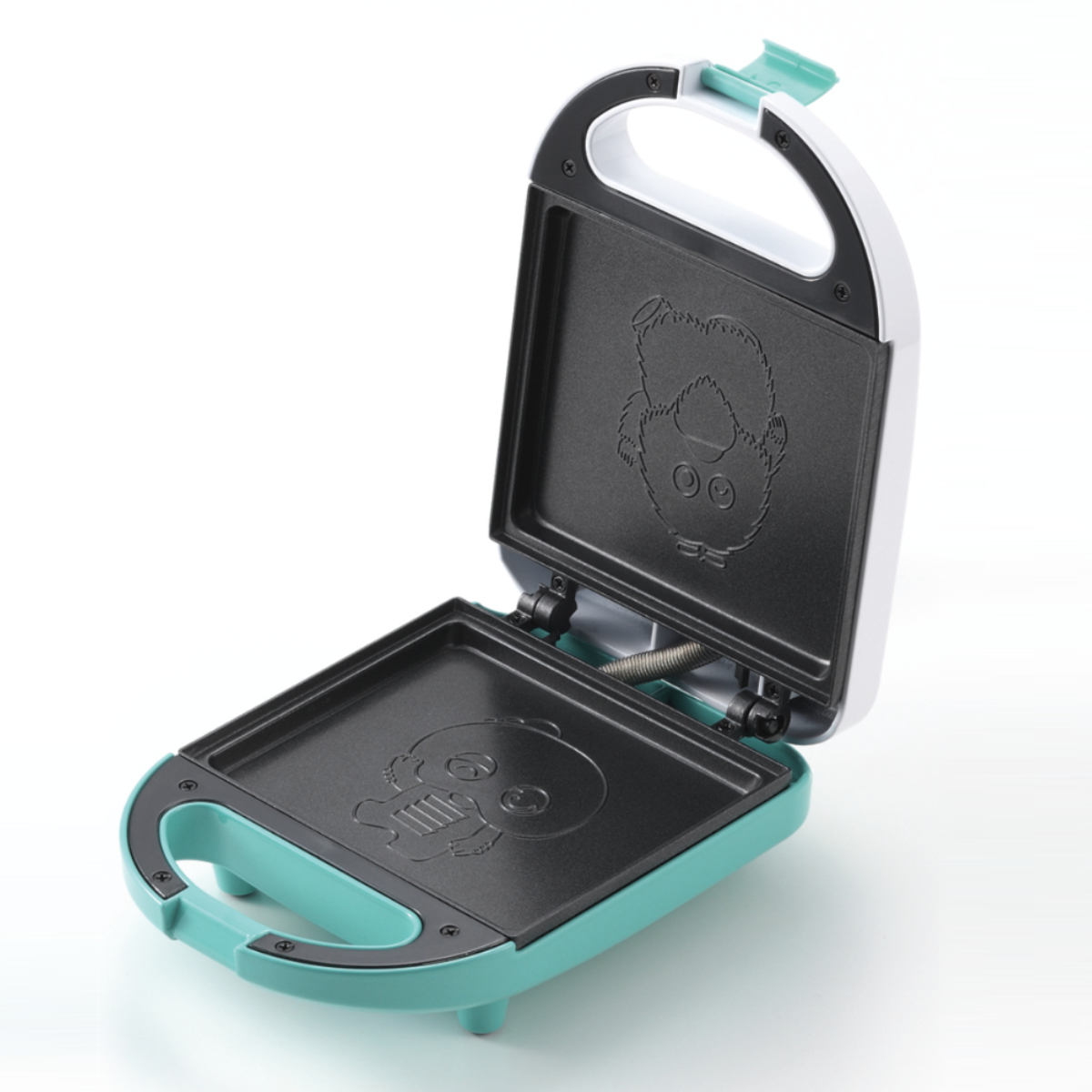 ホットサンドメーカー 電動 ガチャピン・ムック ( ホットサンド 朝食 パーティー おやつ 子供 おしゃれ コンパクト 両面 焼き 食パン サンドイッチ ふっ素加工 調理家電 キッチン家電 電気 かわいい キャラクター )