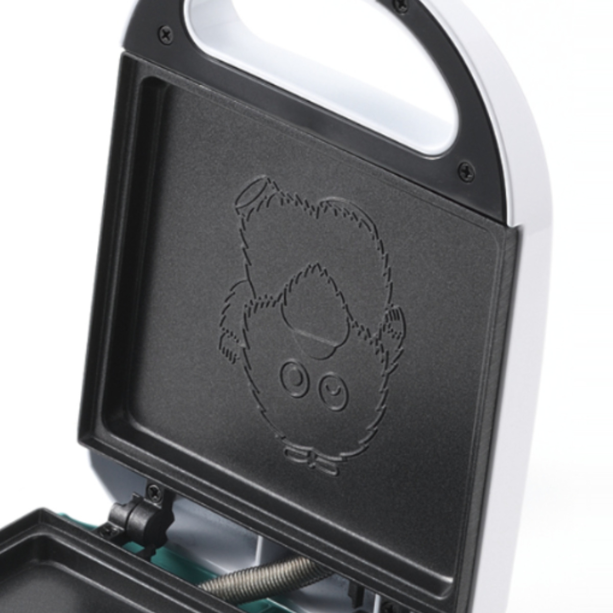 ホットサンドメーカー 電動 ガチャピン・ムック ( ホットサンド 朝食 パーティー おやつ 子供 おしゃれ コンパクト 両面 焼き 食パン サンドイッチ ふっ素加工 調理家電 キッチン家電 電気 かわいい キャラクター )