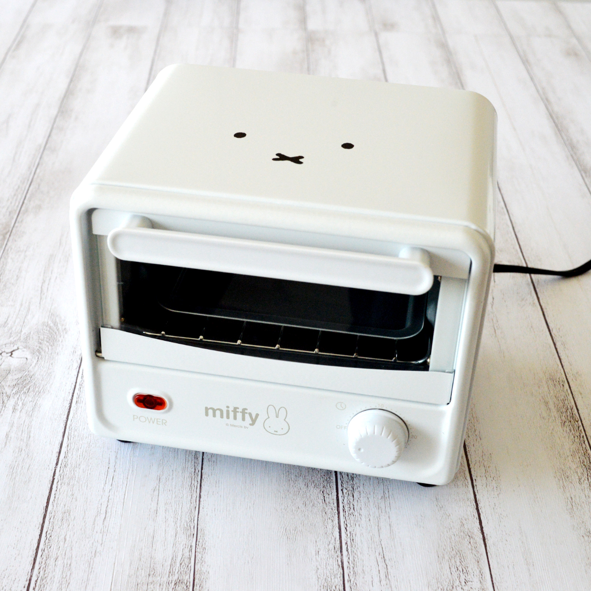 ミニオーブントースター 1枚 ミッフィー コンパクト ( トースター トースト 1人 1枚焼き リベイク 単身 小さい タイマー ダイヤル 30分 焼く 朝食 朝食作り グラタン ピザ パン キッチン家電 調理家電 省スペース 可愛い )
