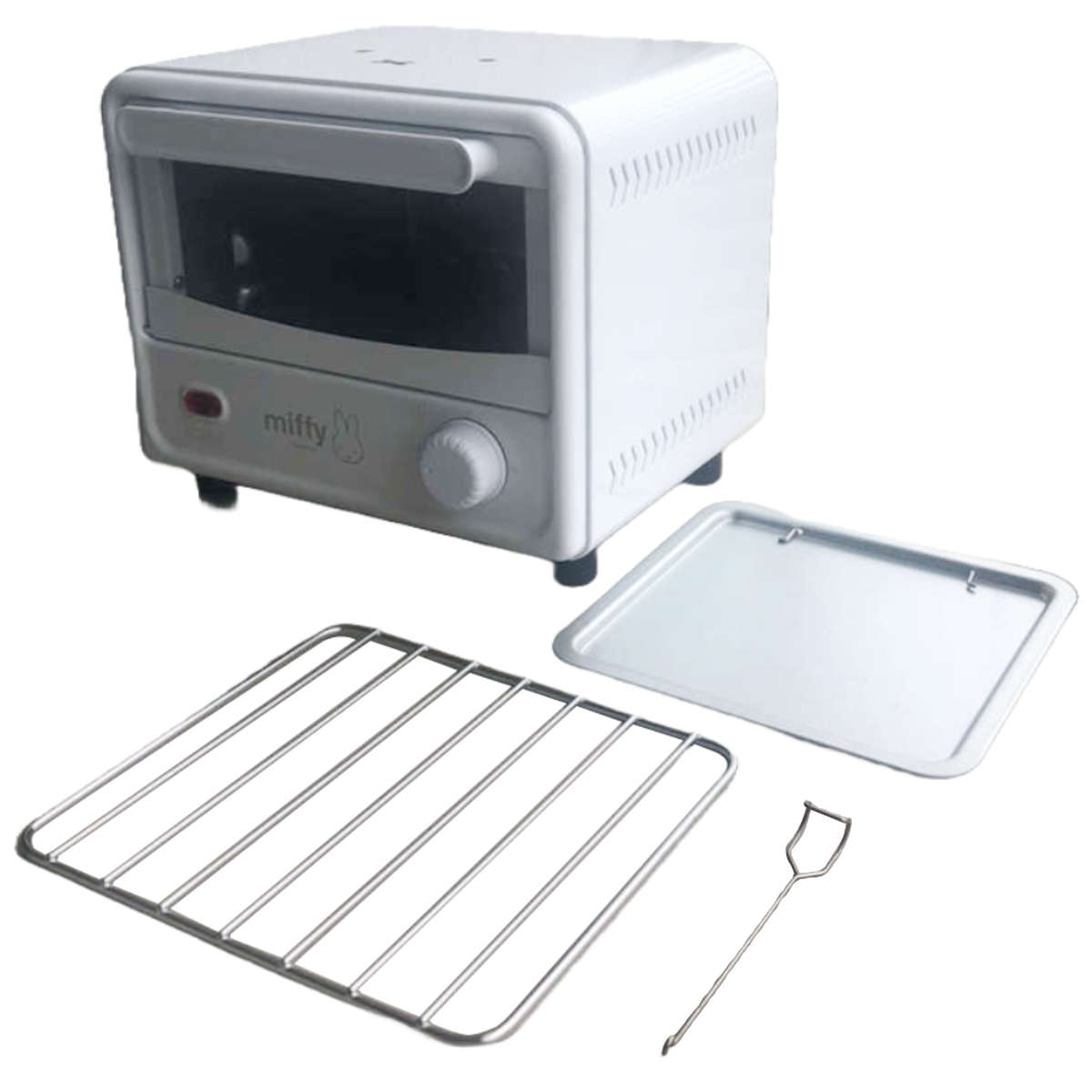 ミニオーブントースター 1枚 ミッフィー コンパクト ( トースター トースト 1人 1枚焼き リベイク 単身 小さい タイマー ダイヤル 30分 焼く 朝食 朝食作り グラタン ピザ パン キッチン家電 調理家電 省スペース 可愛い )