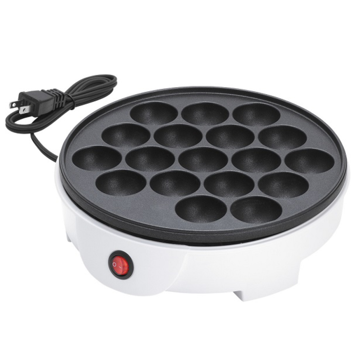 たこ焼きプレート 18穴 フッ素樹脂加工 たこ焼き器 ( ホットプレート たこ焼き器 タコ焼き器 タコ焼きプレート 丸型 レシピ付き たこ焼き タコ焼き フッ素加工 卓上 調理家電 キッチン家電 キッチン用品 台所用品 料理道具 )