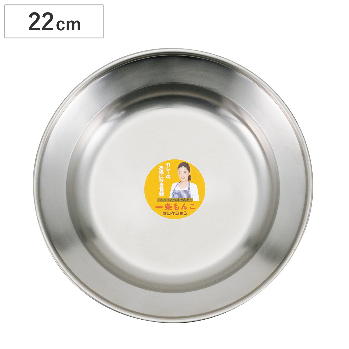 皿 ステンレス丸カレー皿 （ 22cm ステンレス プレート カレー皿 ラウンド お皿 丸皿 パスタ皿 食器 日本製 レトロ 喫茶店風 カフェ風 シンプル おしゃれ ワンプレート ）
