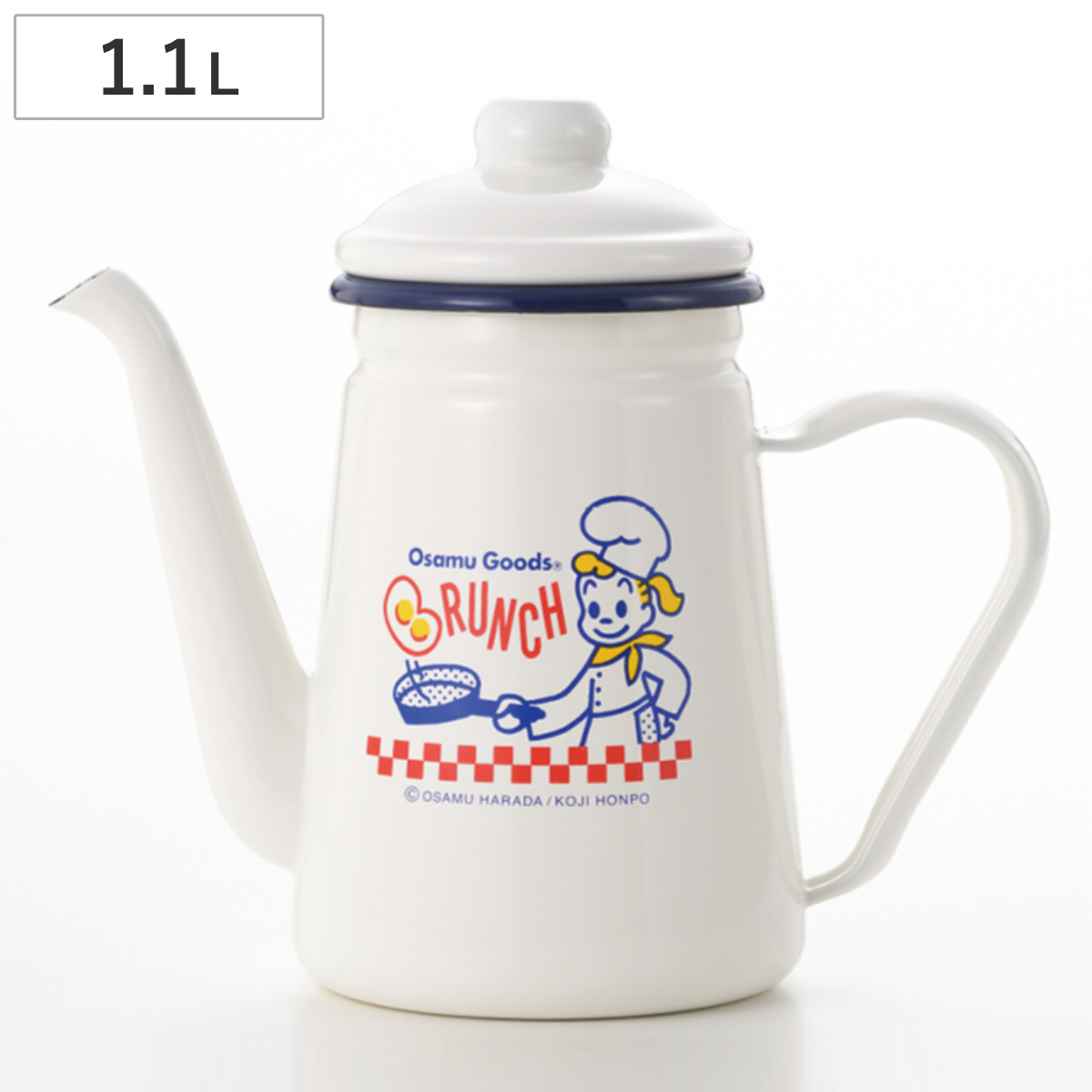 ポット OSAMU GOODS ブランチホーローカフェポット （ オサムグッズ 1.1L ティーポット 急須 ハーブティー お茶 緑茶 紅茶 日本製 シンプル モダン かわいい おしゃれ ）