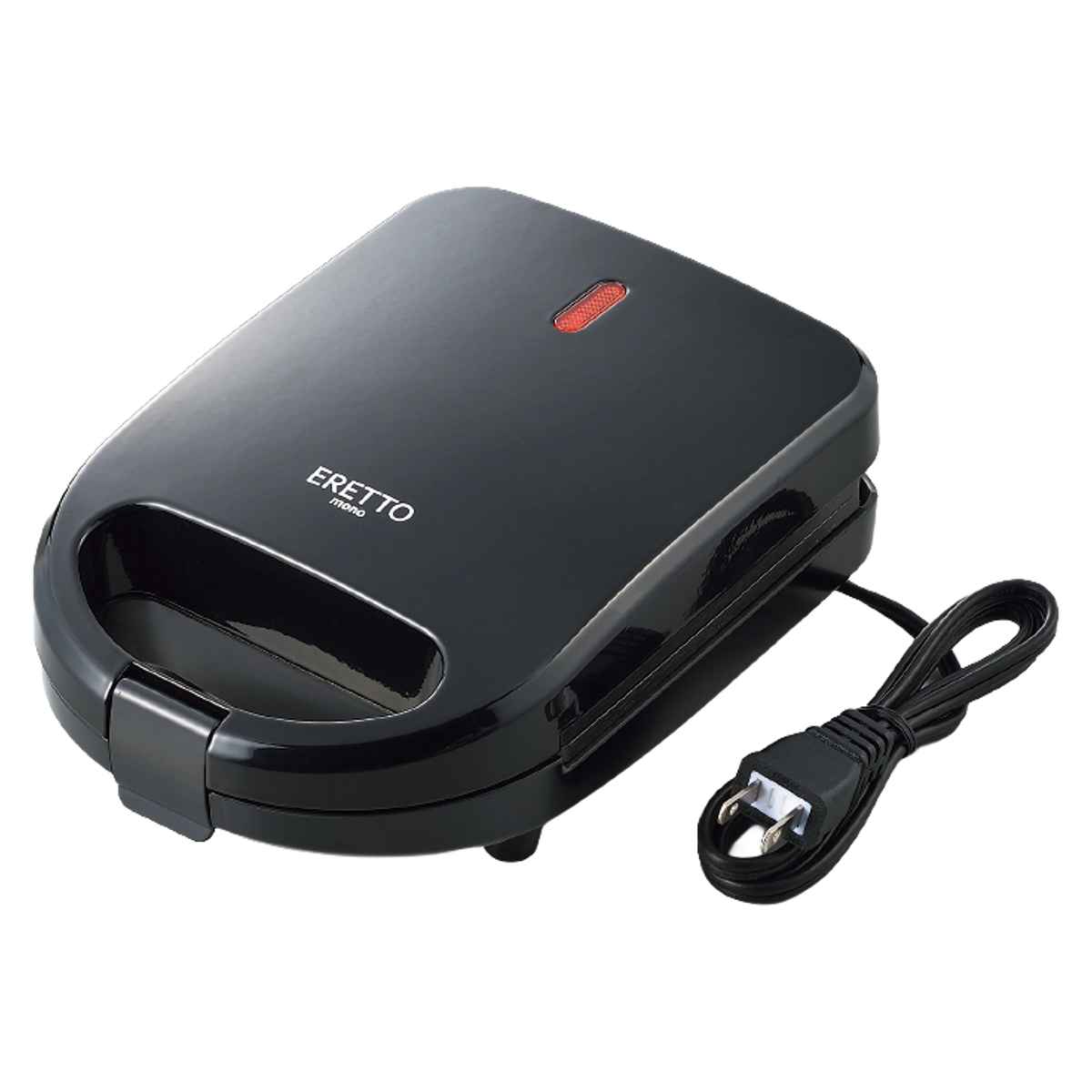 ホットサンドメーカー トースター S ERETTO mono （ ホットサンド 朝食 電気ホットサンドメーカー PSEマーク適合 フッ素樹脂加工 ふっ素樹脂加工 サンドメーカー 耳まで焼ける 耳までおいしい 調理家電 キッチン家電 電気 ）