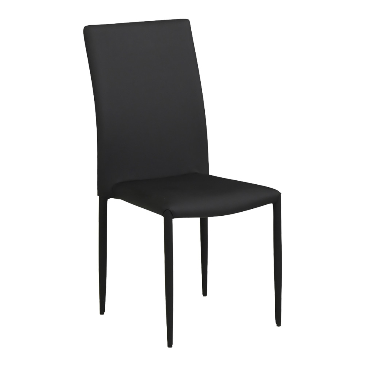 ダイニングチェア 座面高43cm 2脚セット スタッキング ( 食卓椅子 チェア イス 椅子 いす ダイニング 肘なし レザー調 ファブリック 完成品 ハイバック チェアー 食卓 リビング おしゃれ リビングチェア デスクチェア 積み重ね ) 【ライトベージュ】 ライトベージュ