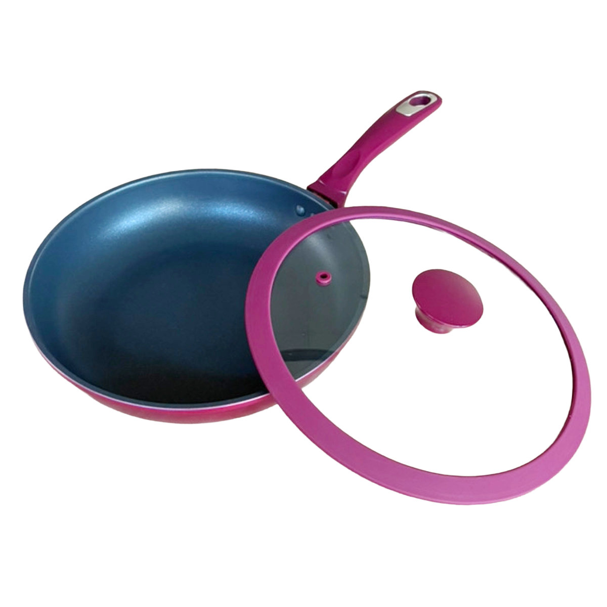 フライパン 26cm ガラス蓋付き ミキトル ( IH対応 ガス火対応 ふっ素加工 フッ素加工 軽い 26センチ フッ素コーティング ふた付き アルミ製 軽量 )