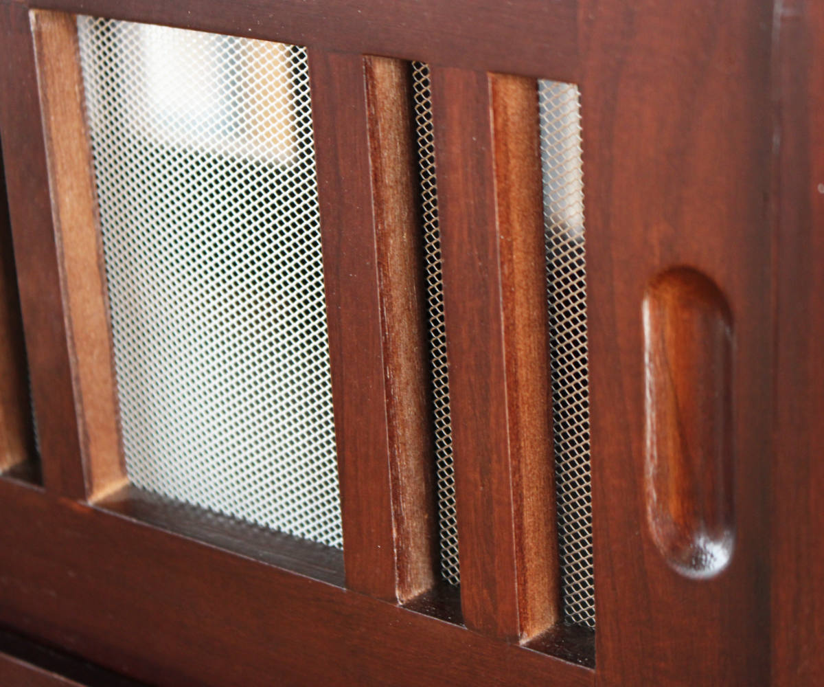 蝿帳/蠅帳 両面開き 引き出し付き 棚/食器棚 家具 蝿帳/蠅帳 両面開き 引き出し付き 棚/食器棚 家具 キッチン収納