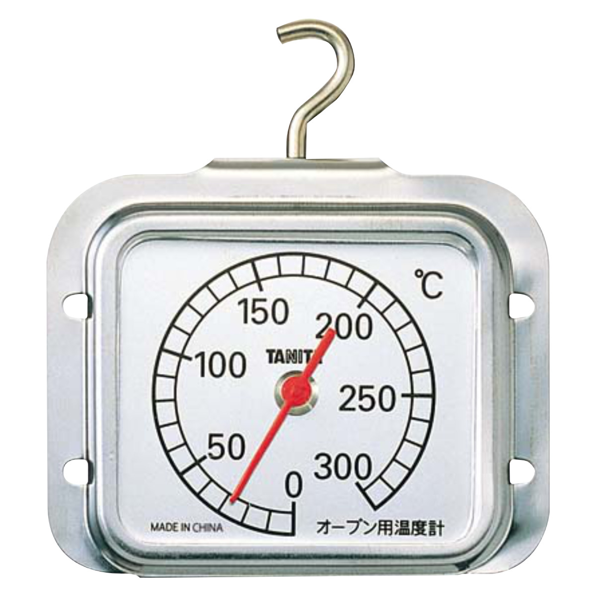 タニタ アナログ温度計 オーブン用 ( TANITA オーブン温度計 調理用温度計 デジタル温度計 300度 料理用温度計 フック付 スタンド クッキング温度計 お菓子作り パン 焼き菓子 スポンジ ケーキ クッキー 料理用 )