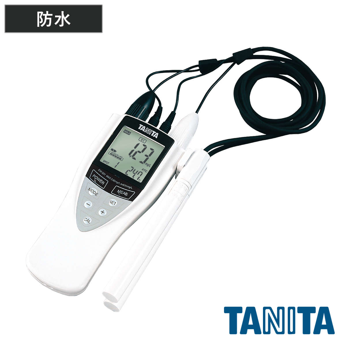水質チェッカー 残留塩素計 セット 業務用 完全防水 pH自動補正機能 （ タニタ 残留塩素 チェッカー 業務用残留塩素計 水質検査 日本製 電池式 IP67準拠 デジタル 水質測定器 試薬付き プール 水道水 浄水器 残留 塩素 ）