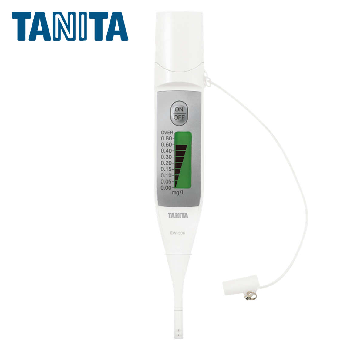 水質チェッカー 残留塩素チェッカー 水道水 家庭用 マグネット付き （ タニタ 残留塩素 チェッカー 日本製 電池式 防滴IPX5 ライト付き 水質検査 残留 塩素 浄水器 キッチン 冷蔵庫 料理 水槽 ペット ）