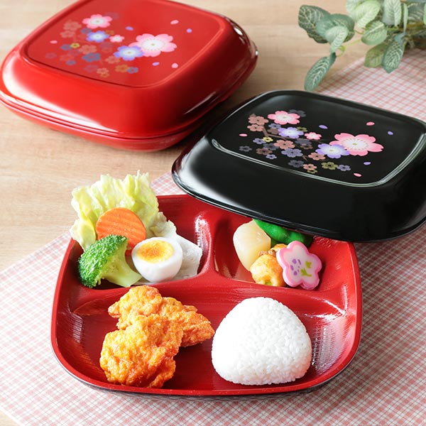 dショッピング |ランチプレート ふた付き 24cm うちべん 山咲桜 皿