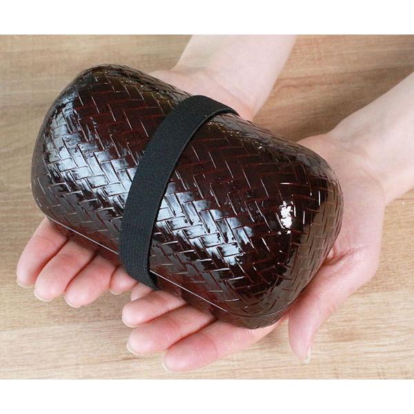 お弁当箱 2段 HAKOYA あじろ かごめおにぎり弁当 550ml ランチボックス ( ) 【溜】 溜