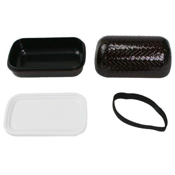 お弁当箱 2段 HAKOYA あじろ かごめおにぎり弁当 550ml ランチボックス ( ) 【溜】 溜