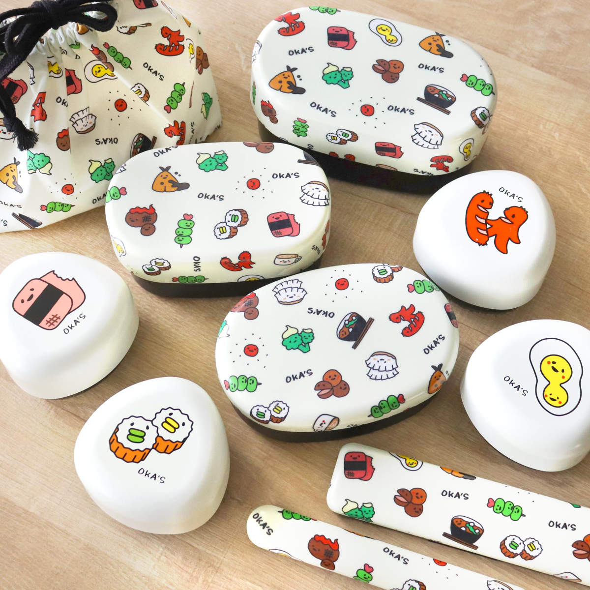 弁当箱 480ml 1段 布貼小判一段弁当 480 OKA’S ( お弁当箱 レンジ対応 食洗機対応 ドーム型 ランチバンド付き 小判型 日本製 レンジOK 食洗機OK 中子付き 一段 お弁当 弁当 一段弁当箱 ランチグッズ お弁当グッズ )