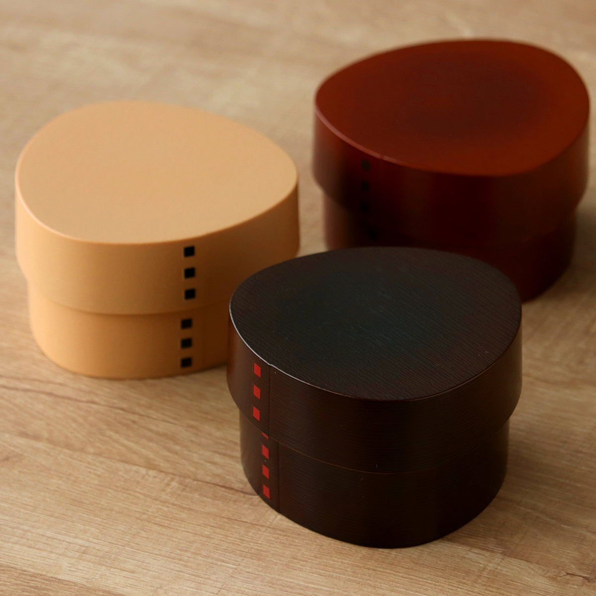 おにぎりケース わっぱおにぎりケース 抗菌 ( おむすびケース 弁当箱 おにぎり おむすび ケース 三角 和風 日本製 お弁当箱 おにぎり用 おむすび用 デザートケース フルーツケース お弁当 弁当 ) 【ダークブラウン】 ダークブラウン