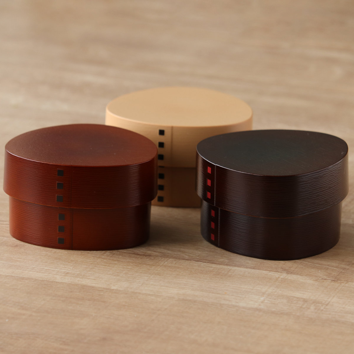 おにぎりケース わっぱおにぎりケース 抗菌 ( おむすびケース 弁当箱 おにぎり おむすび ケース 三角 和風 日本製 お弁当箱 おにぎり用 おむすび用 デザートケース フルーツケース お弁当 弁当 ) 【ダークブラウン】 ダークブラウン