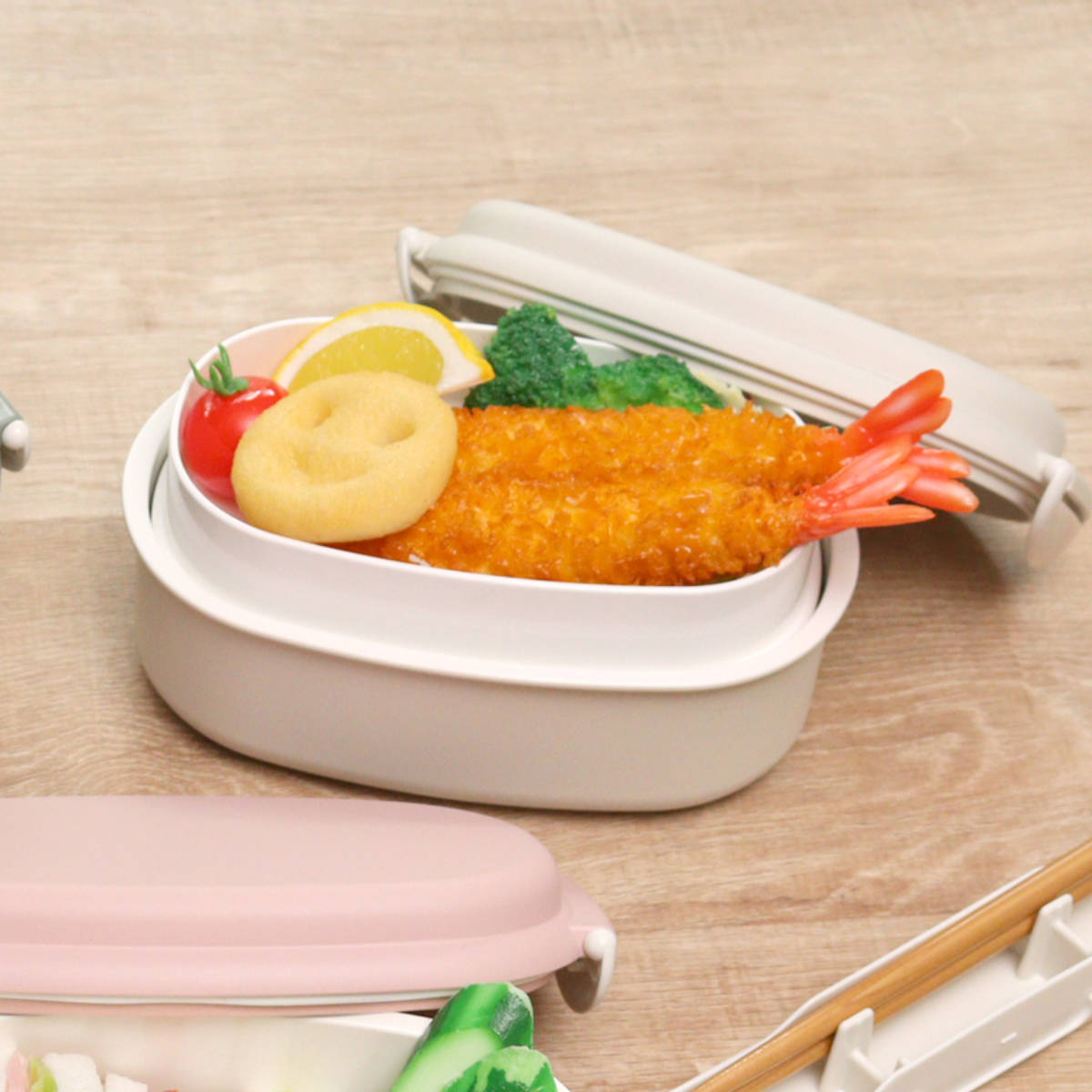 弁当箱 さっと洗えるお弁当箱 プレミアム 730ml 2WAY 2段 ( お弁当箱 ランチボックス レンジ対応 食洗機対応 一段 二段 2way レンジOK 食洗機OK 弁当 お弁当 大人 日本製 ) 【スモーキーピンク】 スモーキーピンク