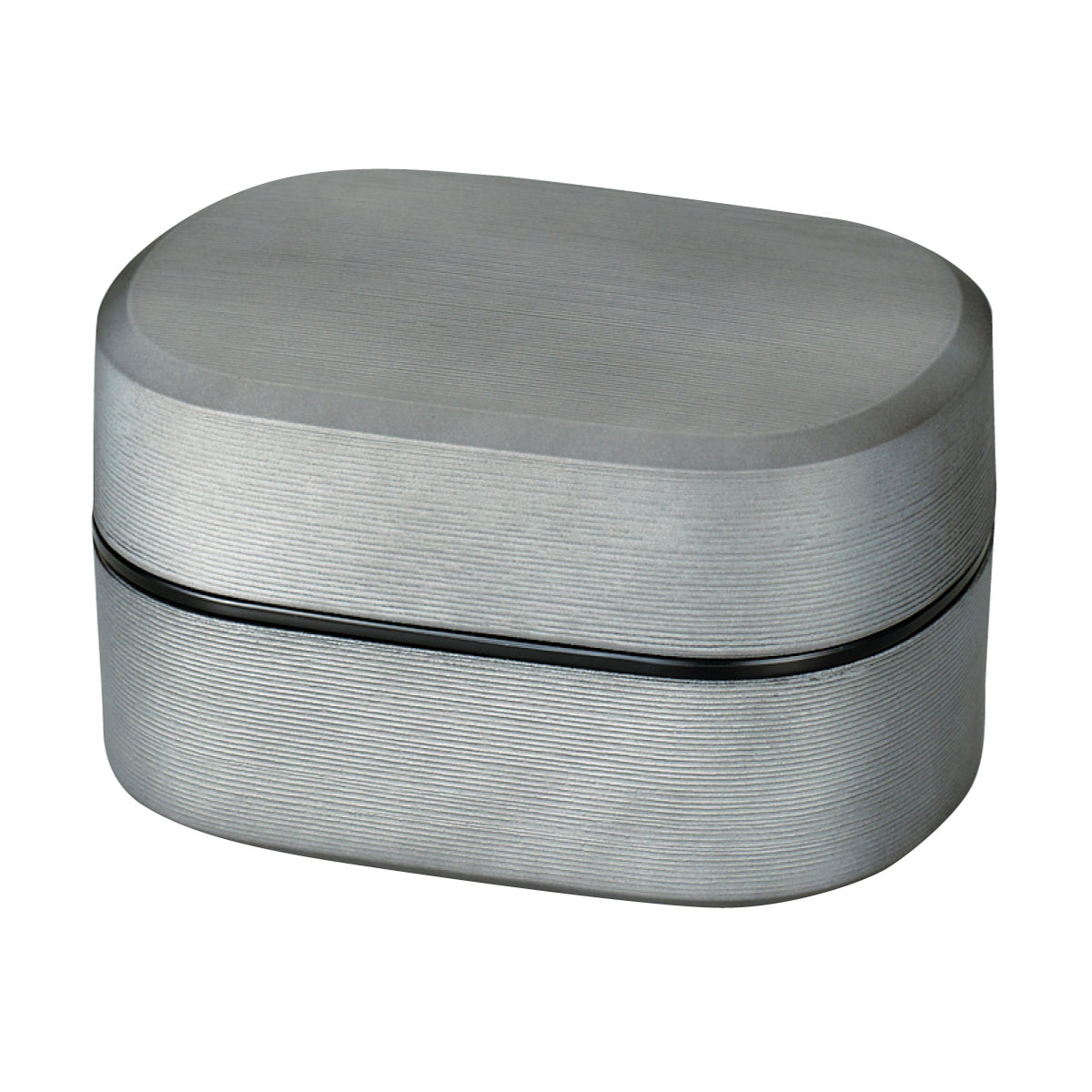 弁当箱 630ml 2段 刷毛目兼六弁当 銀朱 銀研 ( お弁当箱 食洗機対応 レンジ対応 バンド付 和 日本製 シンプル 二段 和風 レンジOK 食洗機OK 二段弁当箱 弁当 お弁当 ランチベルト付き シール蓋 ) 【銀朱】 銀朱