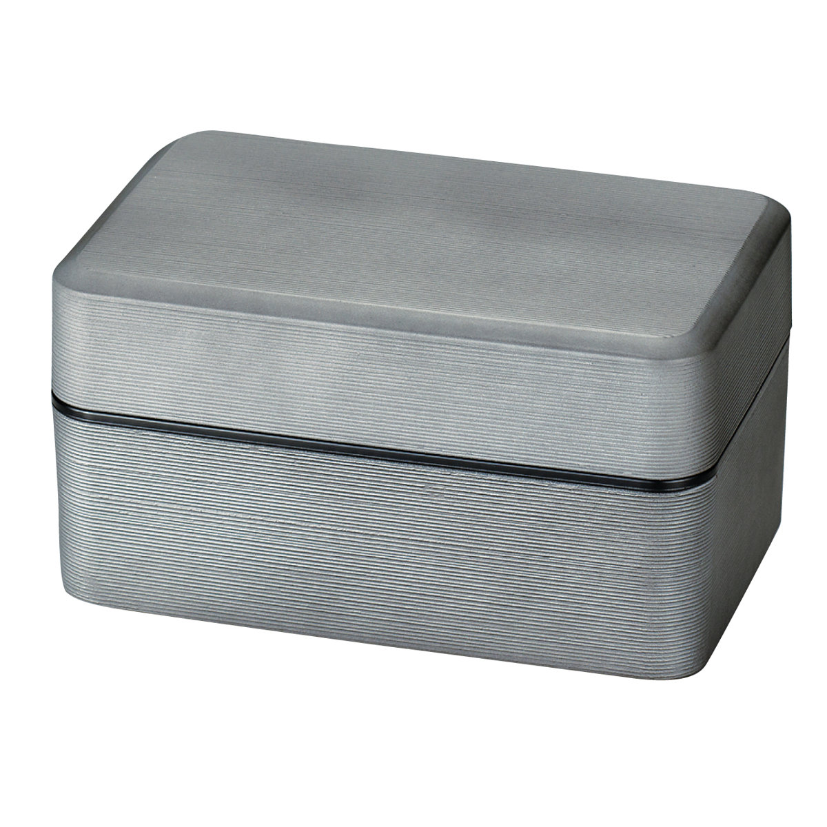 弁当箱 750ml 2段 大和千筋弁当 銀朱 銀研 ( お弁当箱 食洗機対応 レンジ対応 バンド付 和 日本製 シンプル 二段 和風 レンジOK 食洗機OK 二段弁当箱 弁当 お弁当 ランチベルト付き シール蓋 ) 【銀朱】 銀朱